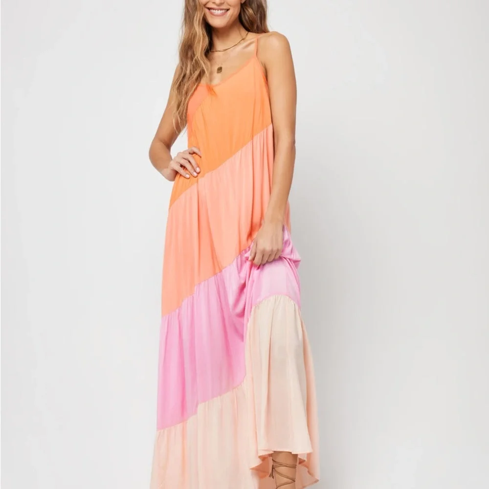 🆕 L*space Leona Dress in Peche Punch  size XS - Picture 4 of 7